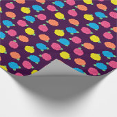 Neon Rose Wrapping Paper Geschenkpapier (Ecke)