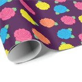 Neon Rose Wrapping Paper Geschenkpapier (Rolleneckpunkt)