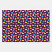 Neon Rose Wrapping Paper Set Geschenkpapier Set (Vorderseite 2)