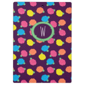 Neon Rose Zwischenablage Klemmbrett (Rückseite)