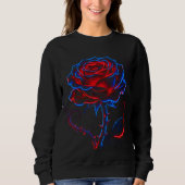 Neon-Rosen-Sweatshirt Sweatshirt (Vorderseite)