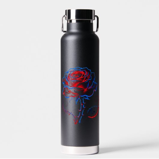 Neon-Rosen-Wasserflasche Trinkflasche (Vorne)