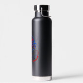 Neon-Rosen-Wasserflasche Trinkflasche (Links)