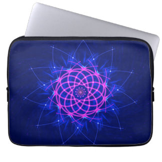 Neon Rosette Glow Laptopschutzhülle