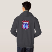 Neon Route66 Hoodie (Schwarz voll)