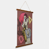 Neon rush wandteppich mit holzrahmen (Gewinkelt)