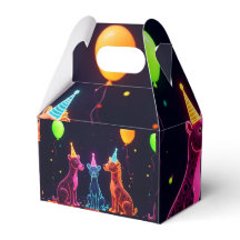 Neon Safari Gastgeschenk Box