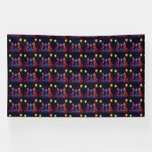 Neon Safari Themed Party Banner (Horizontal)