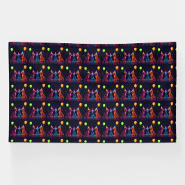 Neon Safari Themed Party Banner