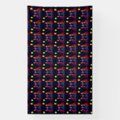 Neon Safari Themed Party Banner (Vertikal)