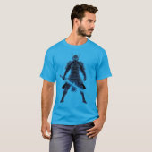 Neon Samurai: Cyber-Krieger T-Shirt (Vorne ganz)