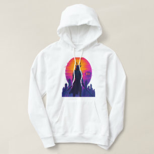 Neon Samurai - Cyberpunk Kriegerische Kunst Hoodie