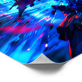 Neon-Samurai-Vater-Poster Poster (Ecke)