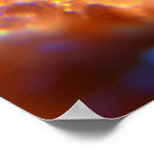 Neon Samurai Warrior - Cyberpunk Bushido Poster (Ecke)