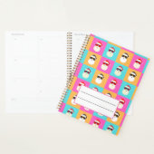 Neon Santa mit Sonnenbrille Cooles Muster Planer (Anzeige)