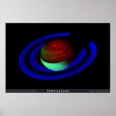Neon Saturn Poster (Vorne)