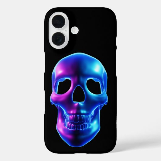 Neon-Schädel Case-Mate iPhone Hülle (Rückseite)