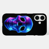 Neon-Schädel Case-Mate iPhone Hülle (Rückseite (Horizontal))