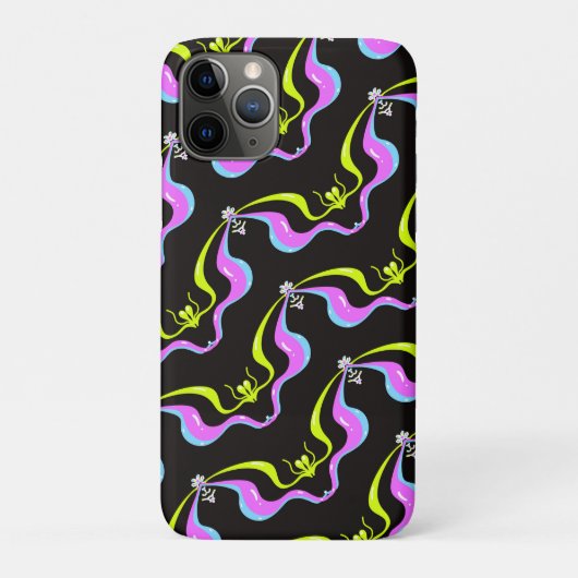 Neon-Schallwelle Case-Mate iPhone Hülle (Rückseite)