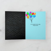 Neon-Schild für 48. Geburtstag Karte (Innenseite)