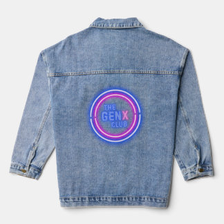 Neon-Schild THE GEN X CLUB Jeansjacke