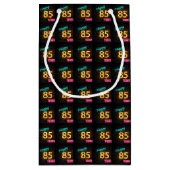 Neon-Schild zum 85. Geburtstag Kleine Geschenktüte (Rückseite)