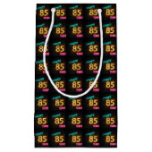 Neon-Schild zum 85. Geburtstag Kleine Geschenktüte (Vorderseite)