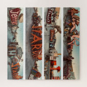 Neon-Schilder Las Vegas Square Puzzle (Horizontal)