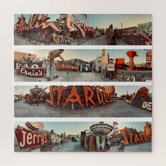 Neon-Schilder Las Vegas Square Puzzle (Vertikal)