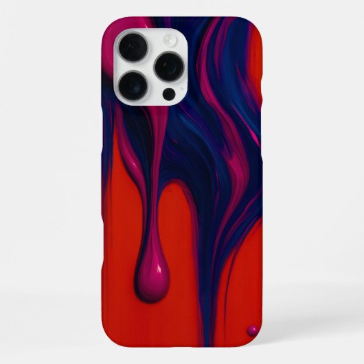 Neon-Schmelzfluss iPhone 16 Pro Max Hülle (Rückseite)