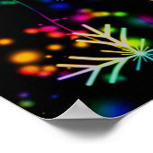 Neon Schnee Poster (Ecke)