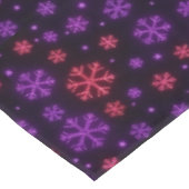 Neon-Schneeflocken Tischdecke (Schrägansicht)