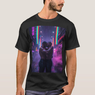 Neon Schwule Liebesstadt T-Shirt