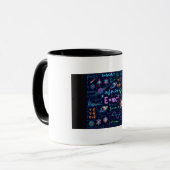 Neon Science Equations Coffee Mug | Physics Math S Tasse (Vorderseite Links)