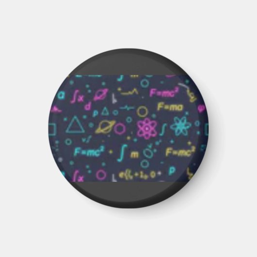 Neon Science & Math Formulas Pattern T-Shirt | Phy Magnet (Vorne)