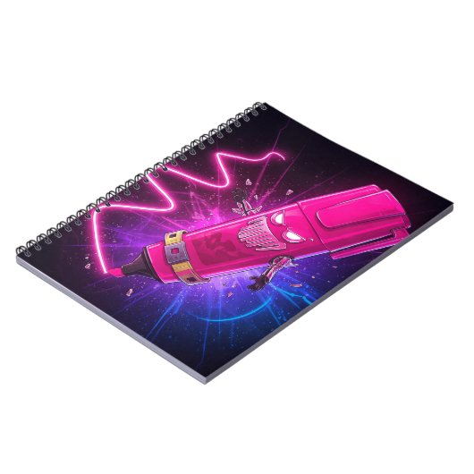 Neon Scribbler Notizblock (Linke Seite)