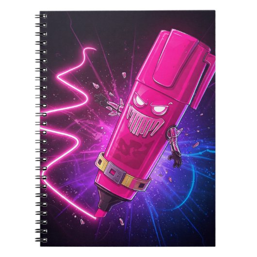 Neon Scribbler Notizblock (Vorderseite)