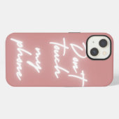 Neon Script Handy Fall Handy Fall iPhone Hülle (Rückseite (Horizontal))