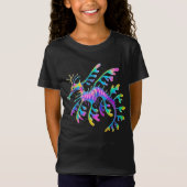 Neon Sea Dragon – Surreal Ocean Art T-Shirt (Vorderseite)