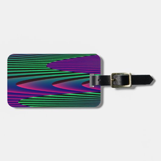 Neon Seas Custom Luggage Tag Gepäckanhänger (Vorderseite horizontal)