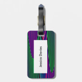 Neon Seas Custom Luggage Tag Gepäckanhänger (Rückseite vertikal)