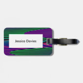 Neon Seas Custom Luggage Tag Gepäckanhänger (Rückseite horizontal)