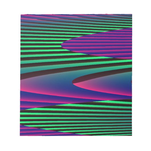 Neon Seas Notepad Notizblock (Vorderseite)