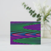 Neon Seas Postcard Postkarte (Stehend Vorderseite)