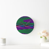 Neon Seas Wall Clock Runde Wanduhr (Zuhause)