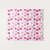 Neon Seashells - Nahtloses Küstenmuster Wandteppich (Vorderseite (Horizontal))