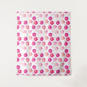 Neon Seashells - Nahtloses Küstenmuster Wandteppich (Vorderseite)