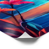 Neon Seaside Beacon 2 Poster (Ecke)