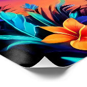 Neon Seaside Beacon 3 Poster (Ecke)