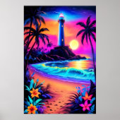Neon Seaside Beacon 3 Poster (Vorne)